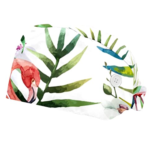 Chapeaux de travail fleurs flamant rose casquette hommes femmes unisexe x2