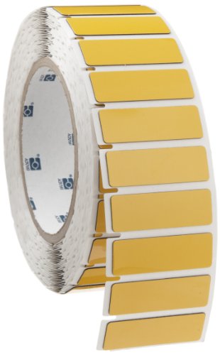 Rubans adhésifs en polyester jaune brillant Brady B-593 à haute adhérence thermique