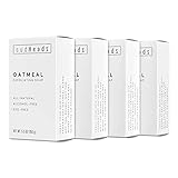 sudHeadz All Natural Oatmeal Bar Soaps - Face and Body Exfoliating Scrub with Colloidal Oatmeal - Pa