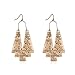 Gudukt Vintage Geometric Drop Earrings Carving Moon Pattern Big Gold Statement Earrings For Women