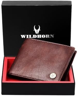 WildHorn Brown Leather Men's Wallet (WH2052 CRACKLE)