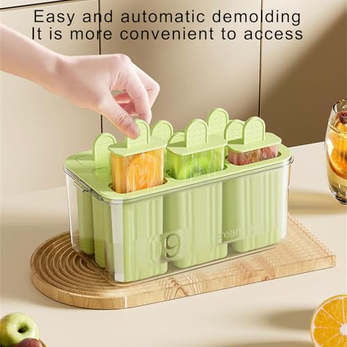 Juego de moldes de para helado con 9 rejillas ideal para meriendas infantiles de verano 4