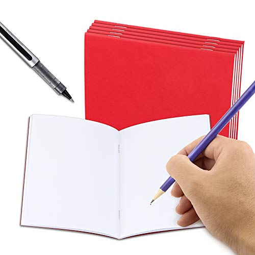 Pralb 30Pack Colorful Blank Notebooks,Mini Plain Travel Journals Books For Kids Students Diaries, Creative Writing Projects Assorted Vibrant Colors,24 Sheets, 6 Assorted Colors,4.3 X 5.5 Inches #TOP3