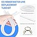 Ice Maker Drain Tube Fit for GE OPAL01GEPKT, Water Line Replacement for Original GE Opal Nugget Countertop Ices Maker, External Silicone Water Tube Fit for Opal Ice Maker Tubing Replacement Parts