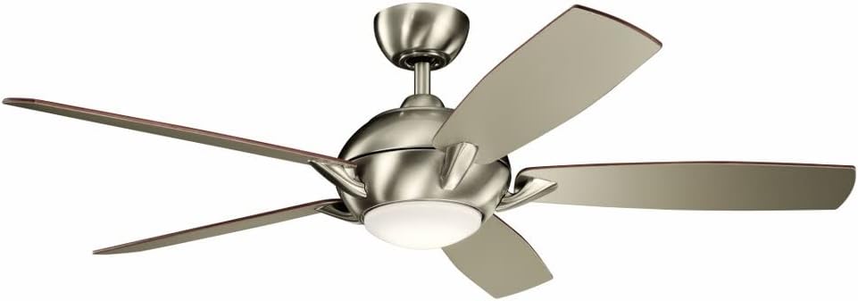 Kichler Geno Collection 54-Inch Ceiling Fan in Matte White with Integrated LED Light, for Medium to Large Rooms, 330001MWH