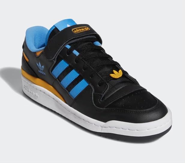 ADIDAS Originals Men's Forum Low Shoes, Core Black/Pulse Blue/Collegiate Gold, US 112