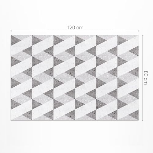 Tapis de sol vinyle imperméable PVC 80x120 cm résistant à la décoloration