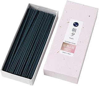 Asayu Japanese Low Smoke Incense Sticks (Sakura Cherry Blossom and Agarwood Premium Blend Scent), Made in Japan 40gr Quality for Relax - Sakura and Agarwood Premium Blend