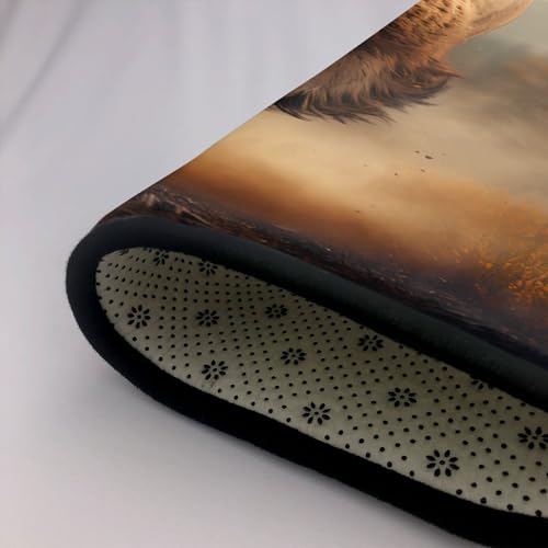Tapis de sol salon HYTTER Bison Run - Grand tapis doux 203x147 cm pour votre intérieur
