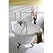 Kingston Brass VCT3D483018NT8 Aqua Eden Clawfoot Tub, White/Brushed Nickel