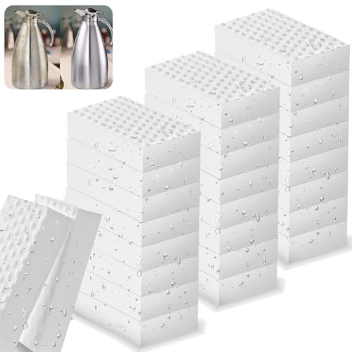 50Pcs Magic Sponge Eraser, 2X High Density White Melamine Cleaning Sponges, Powerful Non-Scratch Scourers Sponge for Deep Cleaning Kitchen, Dish, Bath, Shoes