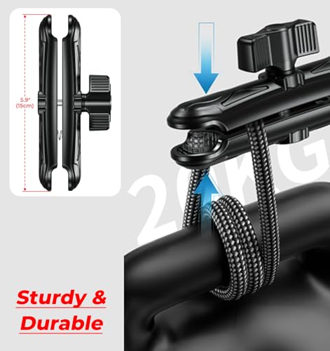 Image of VAZESWIN 1 inch Ball Aluminum Alloy Double Socket Arm, 5.9 inch Long Arm (Pack of 4)