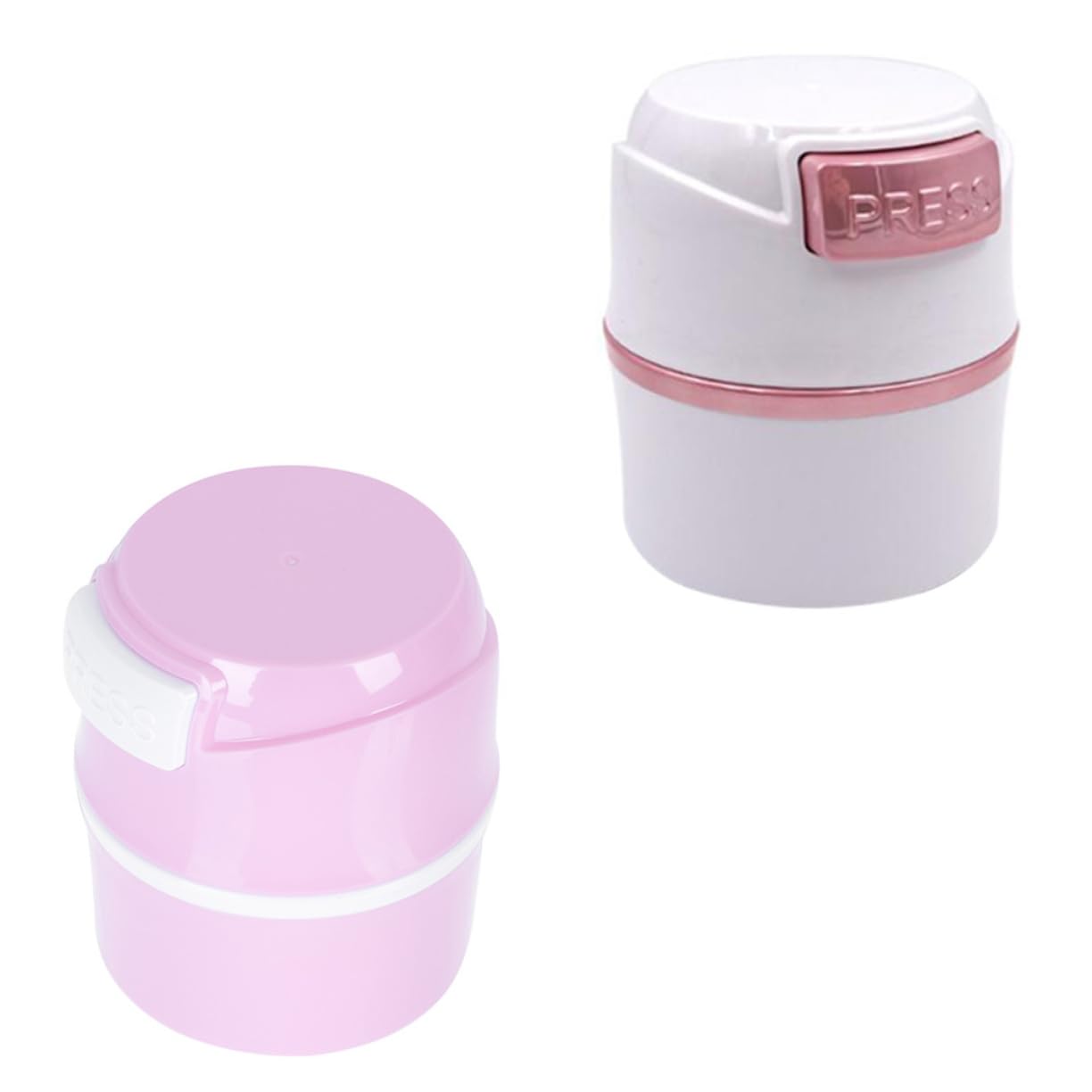 Baluue Lash Glue and Seal Storage Jar 2pcs Compact Lightweight for Home or Salon Use