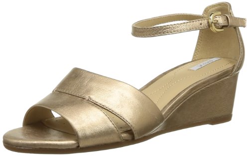 Geox D Lupe C, Sandali Donna, Beige, 40 EU