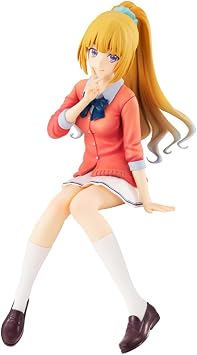 Original Painting Figure Kei Karuizawa Figure - 14cm Sitting Pose Girl Illustration Figurine Anime Ramen Topper Figure - PVC Handmade Collectible Desktop Decoration