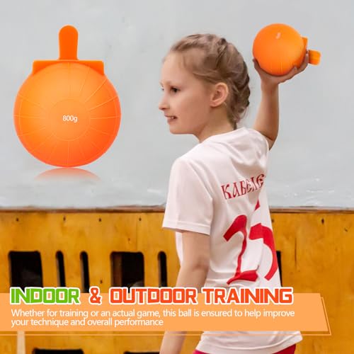 Silipull MIU-SILIPULL-504 800 Gram Javelin Ball Throwing Nocken Ball Orange Javelin Nockenball For Men Women Sports Training Field Accessories thumb #4