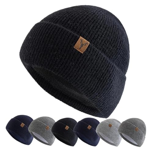 Gorro de invierno unisex con forro polar interior para el frío 2