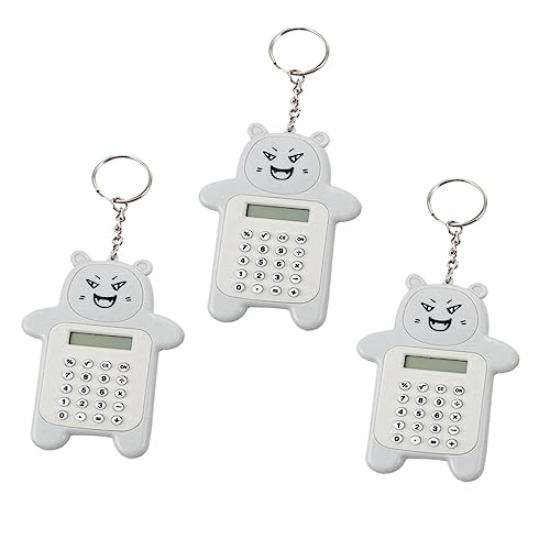 Calculadora mini portátil accesorio unisex escolar y de oficina en pack de 3