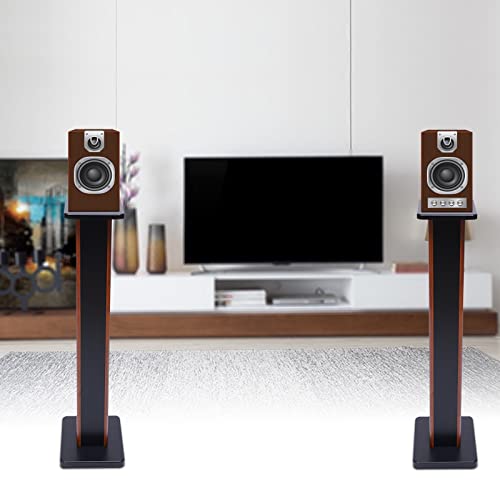 Bookshelf Speaker Stands Universal Floor Speaker Stands Load Capacity 66Lbs Farmhouse Style Bookshelf Speaker Stands With Base For Home Audio Surround Sound Systems Support (35.43Inch-1 Pair) #TOP5