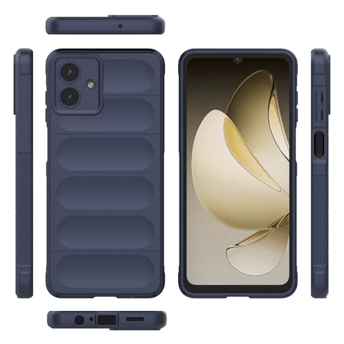 Image of Amazon Basics Mobile Cover for Samsung Galaxy A07 | Full Camera Protection | Liquid Silicon Case | Flexible Bumper Case for Samsung Galaxy A07 4G /5G /F07 4G /M07 4G /M17e 5G /F70e 5G (Dark Blue)