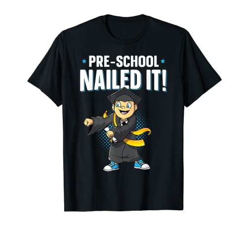Flossing Graduation Boy Vorschule Nailed It Klasse Von 2019 T-Shirt