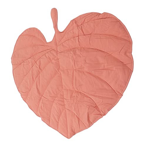 Bladvormig Vloerkleed, Speciaal Gevormde Babykruipmat van Katoen voor Thuis (Roze) - Afbeelding 6