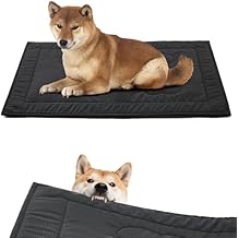 Chew Proof Dog Crate Pad - Indestructible Durable Dog Bed for Aggressive Chewers, Machine Washable & Waterproof Indoor Outdoor Tough Kennel Pad for Small Dogs X-Small 17"x23"