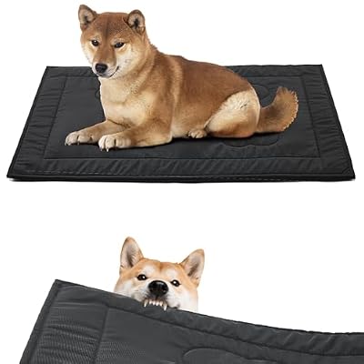 Chew Proof Dog Crate Pad - Indestructible Durable Dog Bed for Aggressive Chewers, Machine Washable & Waterproof Indoor Outdoor Tough Kennel Pad for Small Dogs (X-Small (17x23))