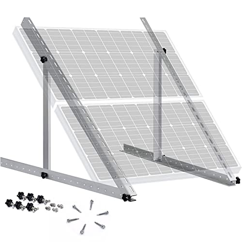 Soportes De Inclinación De Panel Solar 100W-300W soporte para Panel Solar 41" Soporte para Montaje para Panel Solar Ajustable para Botes, Autocaravanas, Sistemas de Techo Aislados Cover