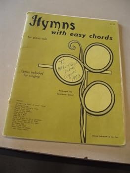 Paperback Hymns with Easy Chords for Piano Solo Book