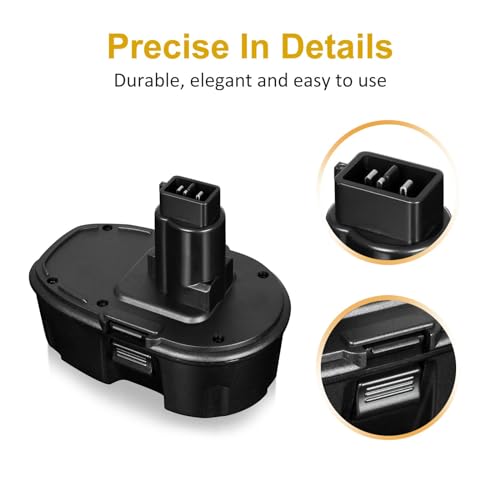 orstaimer 2 pacotes de substituição de bateria Ni-MH de 4,5 Ah para bateria Dewalt de 18 volts XRP D