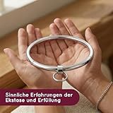 BDSM Halsband Edelstahl mit abnehmbarem O-Ring - Bondage Halsreif Unisex - Halsfessel, Sklavenhalsband, Choker für Damen & Männer - Fetisch Zubehör, Rollenspiel, Sklavenspielzeug - Größen wählbar