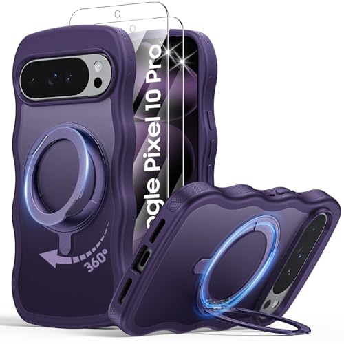 Coque antichoc Pixel 10 Pro évite les chutes avec anneau rotatif