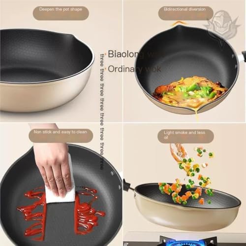 Wok antiadherente con textura hexagonal 34 cm miniatura 4