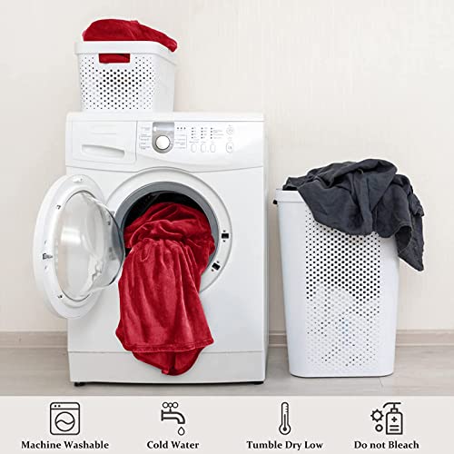 Yastouay Fleece Throw Blanket, Super Soft Lightweight Cozy Luxury Flannel Bed Blanket, Fluffy Plush Couch Blanket Throw For All Seasons (Red, 60X80 Inches) #TOP4