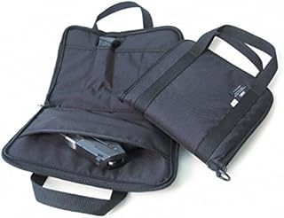 Range Bags Shooting for Pistols Tactical Case by American Mountain Supply with Interior Pockets & External Expanding Pocket - Fits A Pistol and Accessories - Fits Up to 4-5â€ Barrels