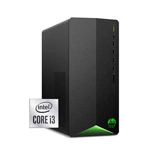HP Pavilion Gaming Desktop, NVIDIA GeForce GTX 1650 Super, Intel Core i3-10100, 8 GB DDR4 RAM, 256 GB PCIe NVMe SSD Windows 10 Compact Tower Design (TG01-1022, 2020) (Renewed)