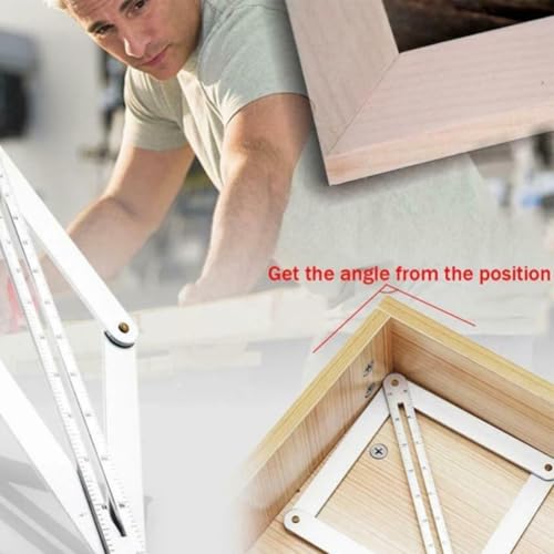 Regla Medidora de Ángulo Multiángulo de Aleación de Aluminio miniatura 3
