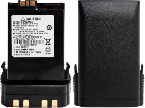 Teseko [Upgraded PMNN4486 PMNN4486A PMNN4547A 7.2V 3200mAh Li-ion Battery Replacement for Motorola APX6000 APX6000XE APX7000 APX8000 PMNN4547 NNTN7034 NNTN7036 NNTN7037 NNTN7038 with Belt Clip