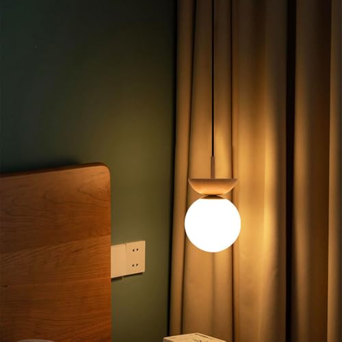 Lampe de chevet E14 suspendue pour libérer de l'espace de nuit - 3