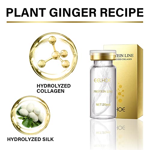 Face Lifting Threads Collagen Threads Lifting Absorbent Collagen Thread Silk Thread Lifting for Facelifting, Lift Skin Tightening and Reducing Fine Lines (15 ml + 20 Pieces) - Image 4
