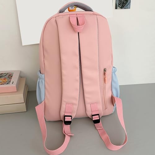 Mochila de moda para niña de nailon negro estilo bohemio juvenil 4