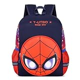 [sunkids] リュック 男の子 女の子 子供 リュックサック 小学生 低学年 幼稚園 通学鞄 キッズ バックパック 軽量 大容量 A4 バック 通園 入園 カバン (紺赤-タイプ2)