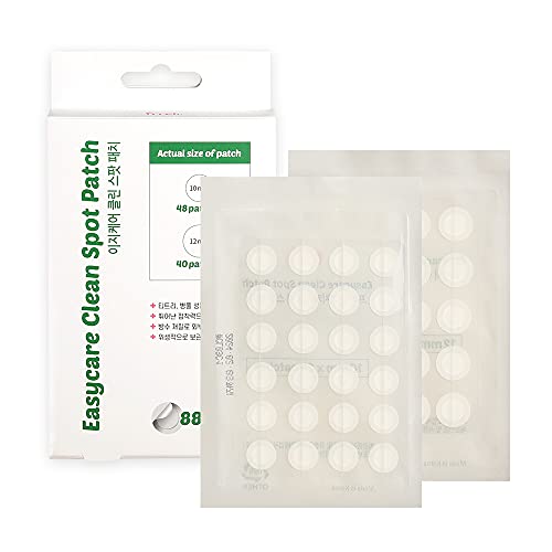PRRETI Easy Care Clean Spot Patch (88 Patches) for All Skin Healing Patch - Absorbing Cover, Acne Patches. Invisible, Blemish Spot, Skin Treatment, Facial Stickers, Two Sizes Type, Hypoallergenic, Dots 2 Sizes, Blemish Spot, Skin Treatment