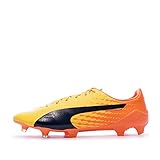  PUMA Evospeed 17 SL S FG, Chaussures de Football Homme, Jaune (Ultra Yellow-Peacoat-Orange Clown Fish 04), 45 EU