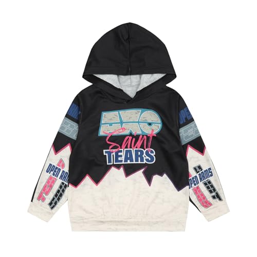 Saint Tears AXO Boys Hoodie Jersey Hoodies Pullover Letter Print Casual Hooded Kids Vintage Sweatshirt (2-7 Years)