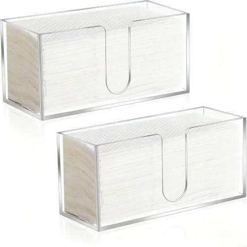 Imagen de Dispensador de toallas de papel acrílico transparente para doblar C Z
