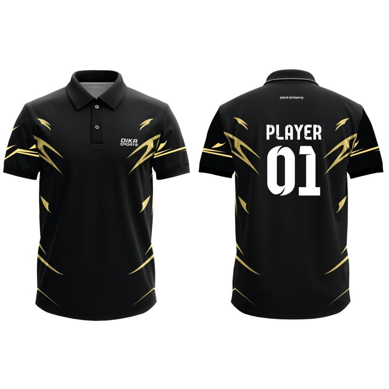 dika sports Men's Custom Personalised Number and Number Tshirt Cricket Sports Jersey| 2 Year to 5XL-picture-10