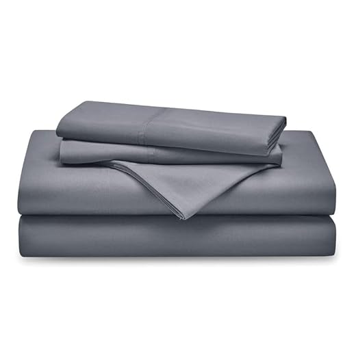 Bedsure Sabanas 150 x 190 - 100% Viscosa de Bambú Juego Sábanas 150x200 Verano, Sabanas de Cama 150 4 Piezas, Incluido Sabanas Bajera 150x200, Sabanas Encimera 240x275 y 2 Fundas Almohada 50x80, Gris