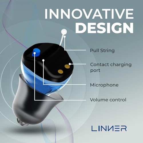 LINNER-Saturn-OTC-Hearing-Aids-for-Senior-Adult-Rechargeable-Hearing-Amplifiers-with-Comfort-Design-Noise-Cancellation-for-Aid-Assist-Hearing-Discreet-Nearly-Invisible-In-Ear-DeviceBlack
